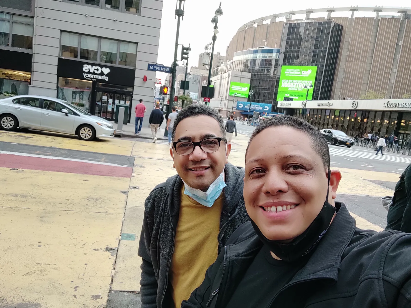Marvin Núñez and Junior Arias together in New York, 2021