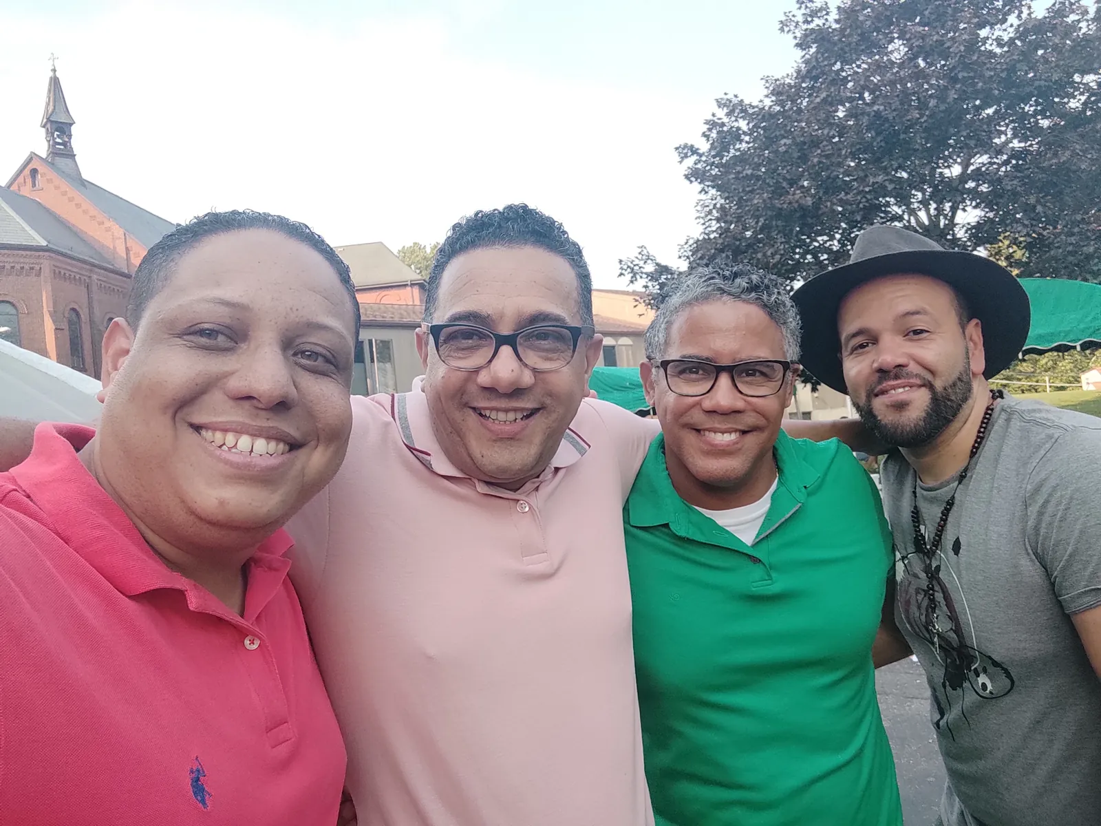 Catholic Charismatic Renewal picnic in Paterson, New Jersey, 2021, with singers Luis Castillo and Alex Moya
